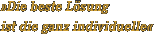 �Die beste L�sung