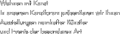 Wohnen mit Kunst